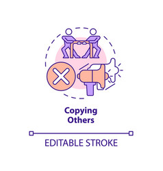 Copying Others Concept Icon