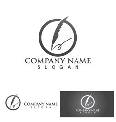 Feather Law Logo Template