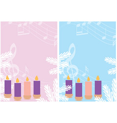 Music Backgrounds With 4 Advent Candles