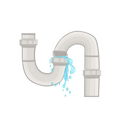 Plumbing Pipe With Flowing Water