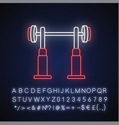 Squat Rack Neon Light Icon