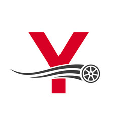 Sport Car Letter Y Automotive Car Repair Logo