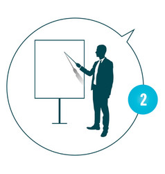 Businessman Pointing At Presentation Board