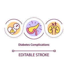 Diabetes Complications Concept Icon