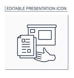 Handout Line Icon