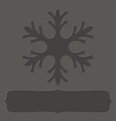 Letterpress Snowflake Frame