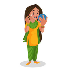 Punjabi Girl Cartoon