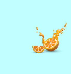 Concept Of Freshly Squeezed Orange Juice