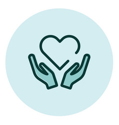 Donation And Charity Heart On A White Background