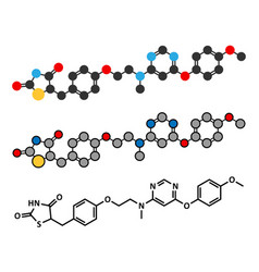 Lobeglitazone Diabetes Drug Molecule