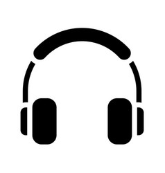 Head Phone Solid Icon Style