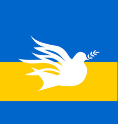 Dove Of Peace On The Background Of The Ukrainian