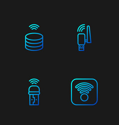 Set Line Wi-fi Wireless Internet Usb Adapter