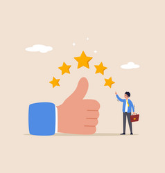 Best Star Rating Concept Excellence Customer