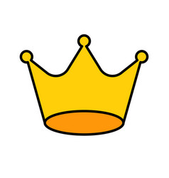 Crown Icon Or Authority Of The King Or Ranking