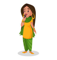 Punjabi Girl Cartoon