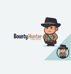 Cute Bounty Hunter Mascot