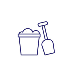 Sandbox Toys Line Icon