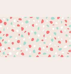 Terrazzo Background Grey Red Blue Abstract Simple