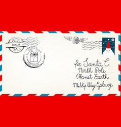 Dear Santa Claus Mail Envelope Christmas Surprise