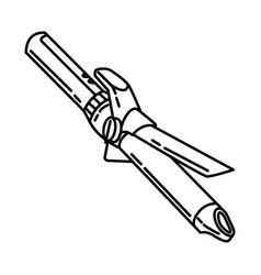 Hair Curler Icon Doodle Hand Drawn Or Outline