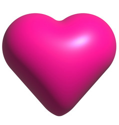 Pink 3d Heart Icon Valentines Day 3d Valentines