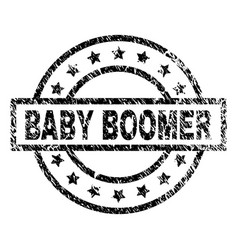 Scratched Textured Baby Boomer Stamp Seal