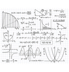 Mathematical Algebra Formulas Doodle Equation