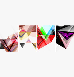 Triangle Blend Geometric Concept Poster Designs