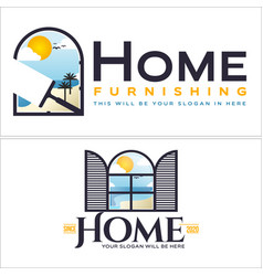 Home Furnishing Beach Logo Design