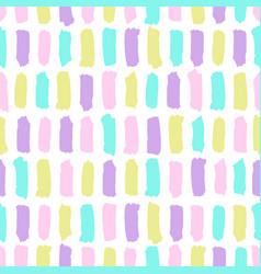 Pastel color paint brush strokes Royalty Free Vector Image