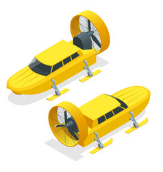 Isometric Aerosani Propeller-driven Snowmobile