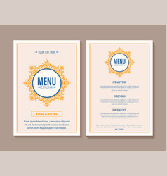 Colorful Restaurant Menu Layout Design