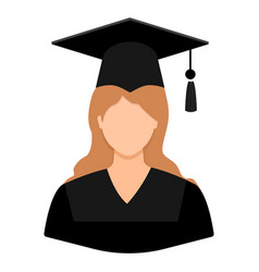 Graduated Woman Clip Art Flat