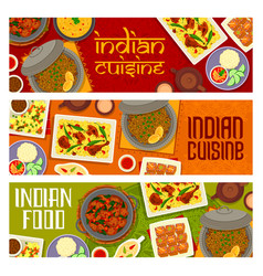 Indian Food Dishes Restaurant Menu Banners