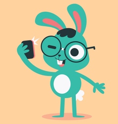 Nerd Bunny Taking A Selfie