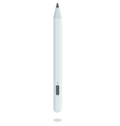 Silver Stylus With A Fine Tip And A Black Button