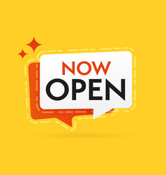 Now Open Announcement Info Banner Template