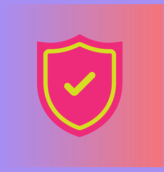 Shield With Check Mark Or Approve Icon