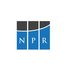 Npr Letter Logo Design On White Background