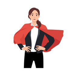 Super Business Woman Office Manager In Superhero