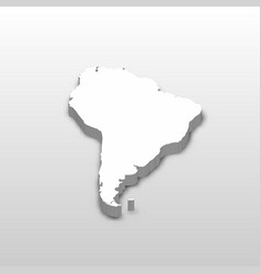 3d Map Of South America Continent