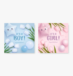 Baby Shower Square Banner