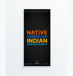 Native American Indian Heritage Month - November