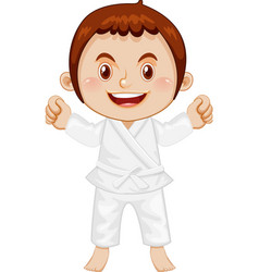 A Boy In Taekwondo Uniform