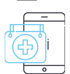 Healthcare Marketplace Line Icon Outline Symbol