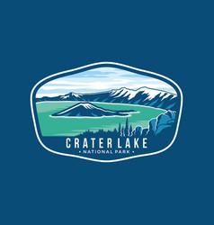 Crater Lake National Park Emblem Patch Logo