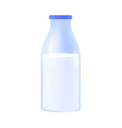 Glass Bottle Of Milk 3d Icon