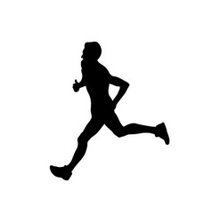 Male Runner Running Race