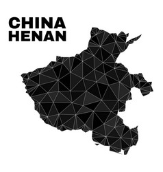 Polygonal Henan Province Map